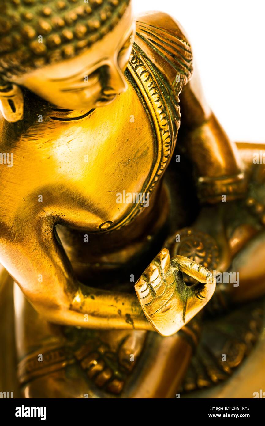 Mano del Buddha d'oro Foto Stock
