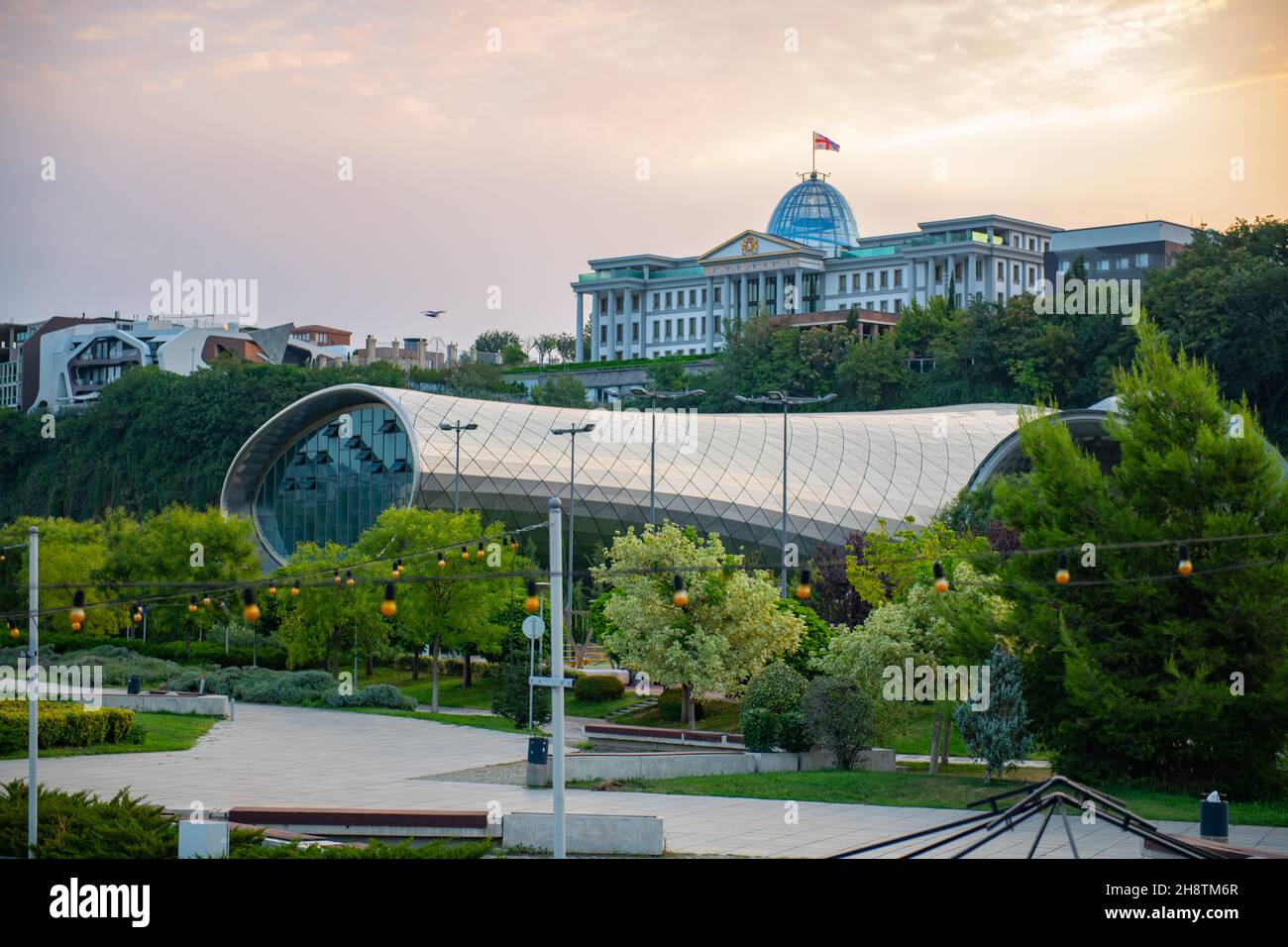 L'attrazione del Rike Park è il Centro Culturale Foto Stock
