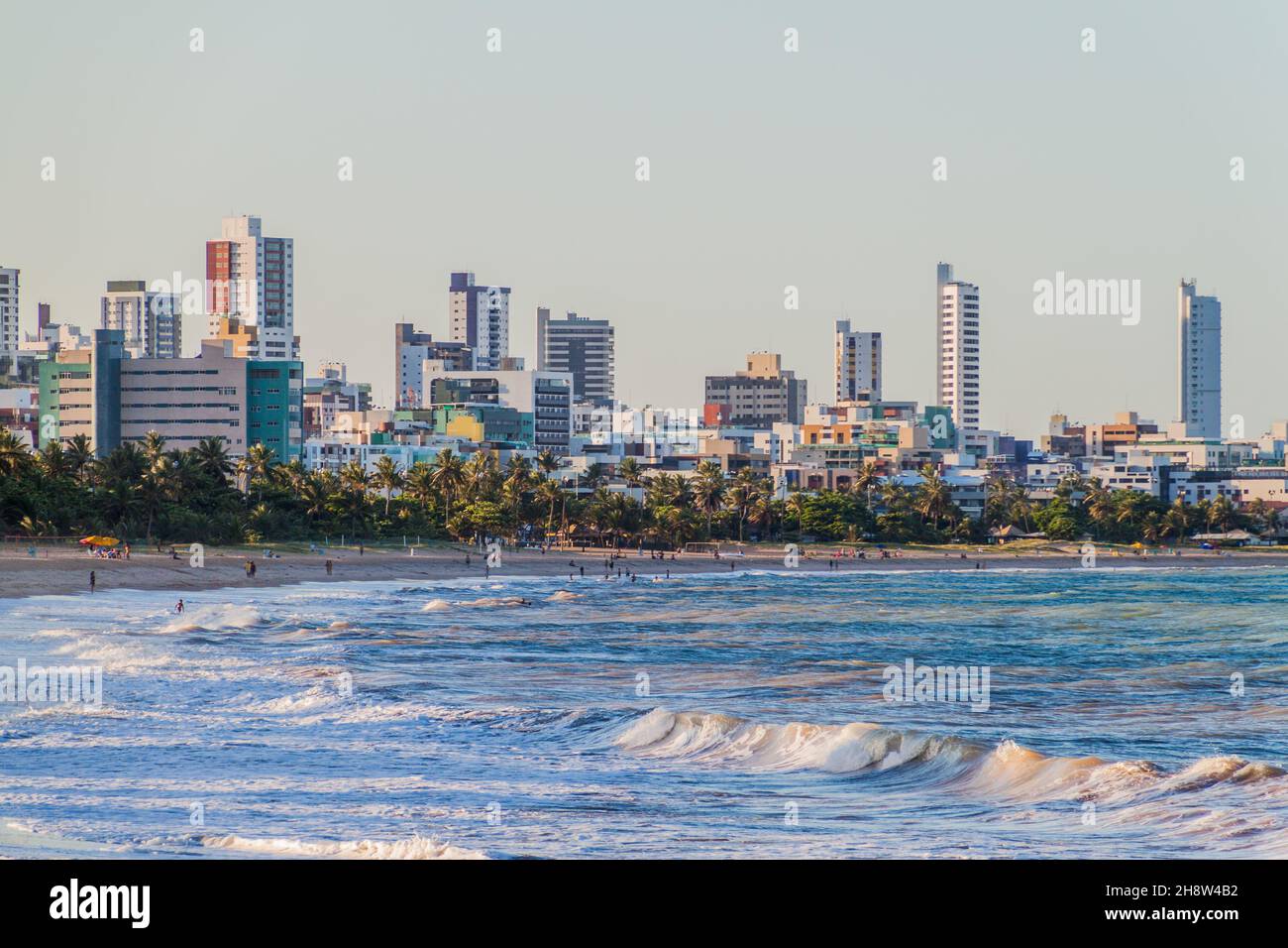 JOAO PESSOA, BRASILE - 13 OTTOBRE 2016: Vista di una spiaggia a Joao Pessoa, Brasile Foto Stock