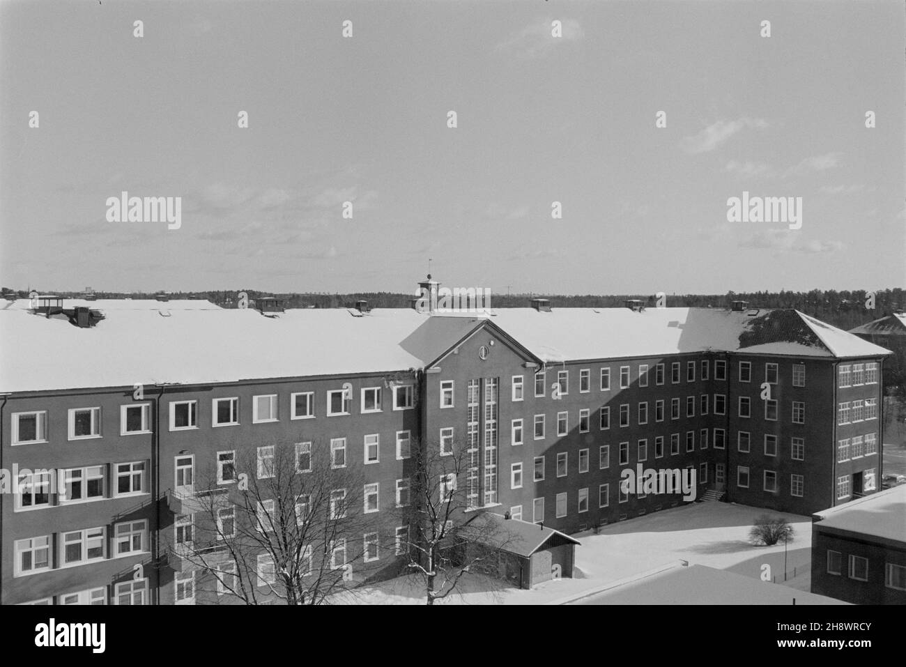 L'edificio Stora Kinns presso l'ospedale mentale Beckomberga di Bromma, Stoccolma, Svezia. La foto è scattata durante gli anni '80. Foto Stock