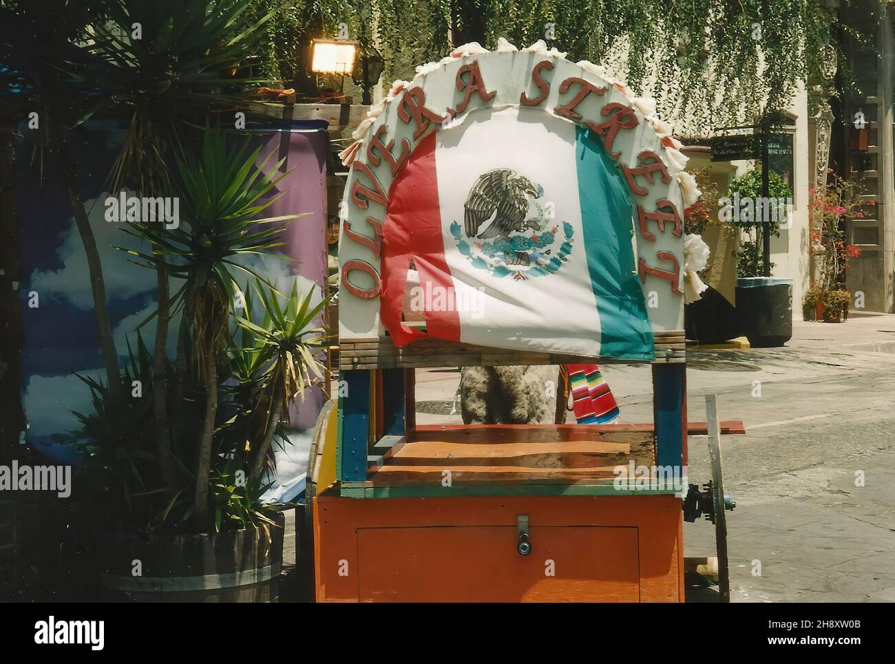 Questa zona storica di Olvera Street nel centro di Los Angeles, California, USA Foto Stock