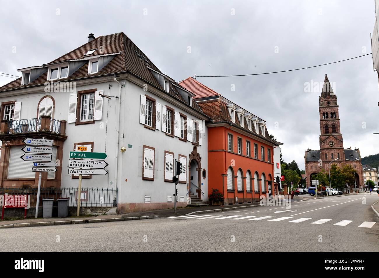 Munster nord-est della Francia. Foto Stock