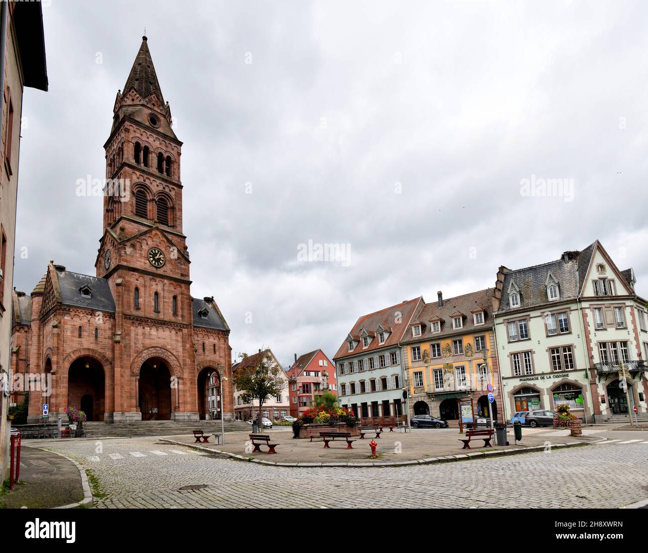 Munster nord-est della Francia. Foto Stock