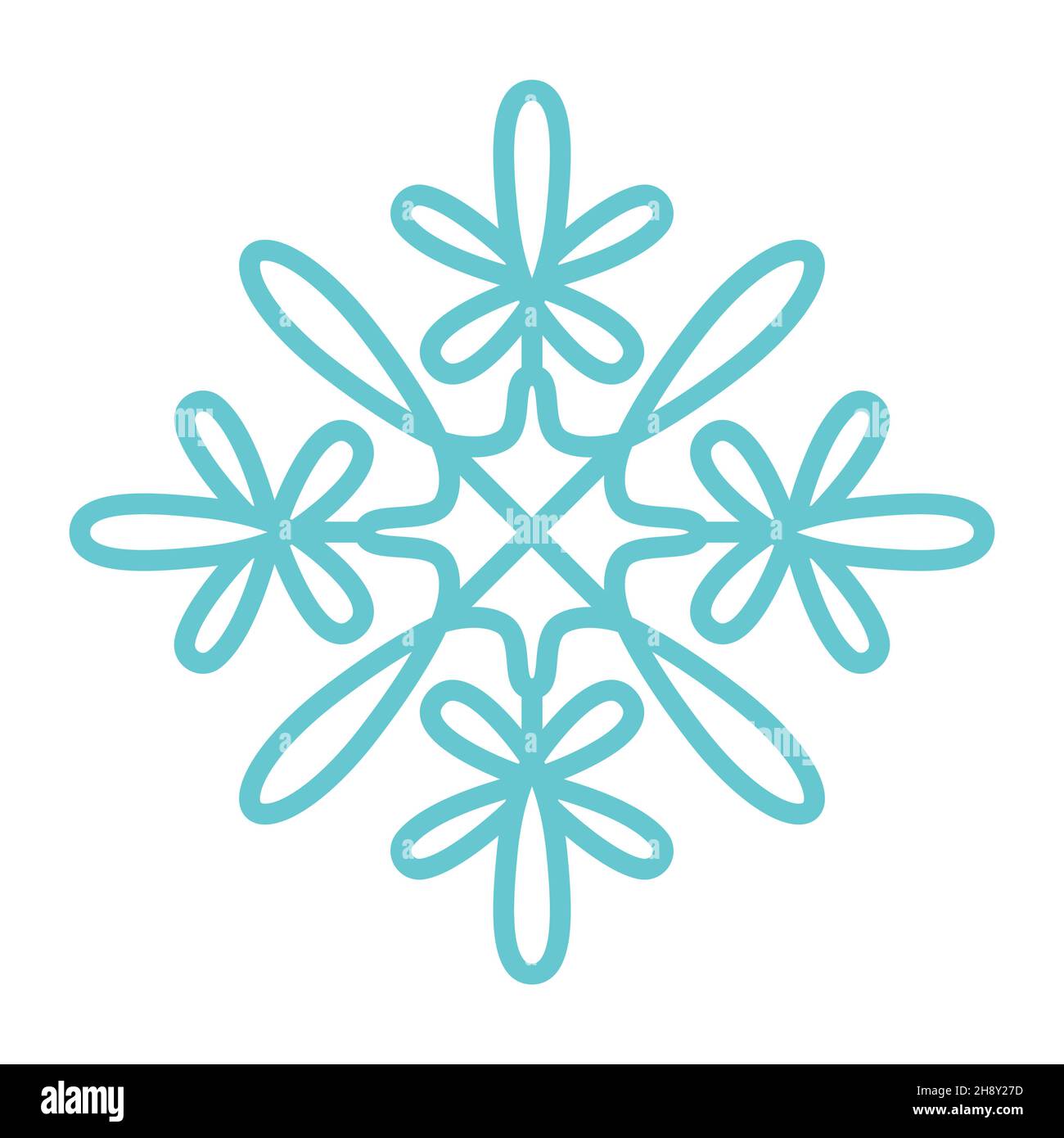 fiocco di neve di colore azzurro Immagine e Vettoriale - Alamy