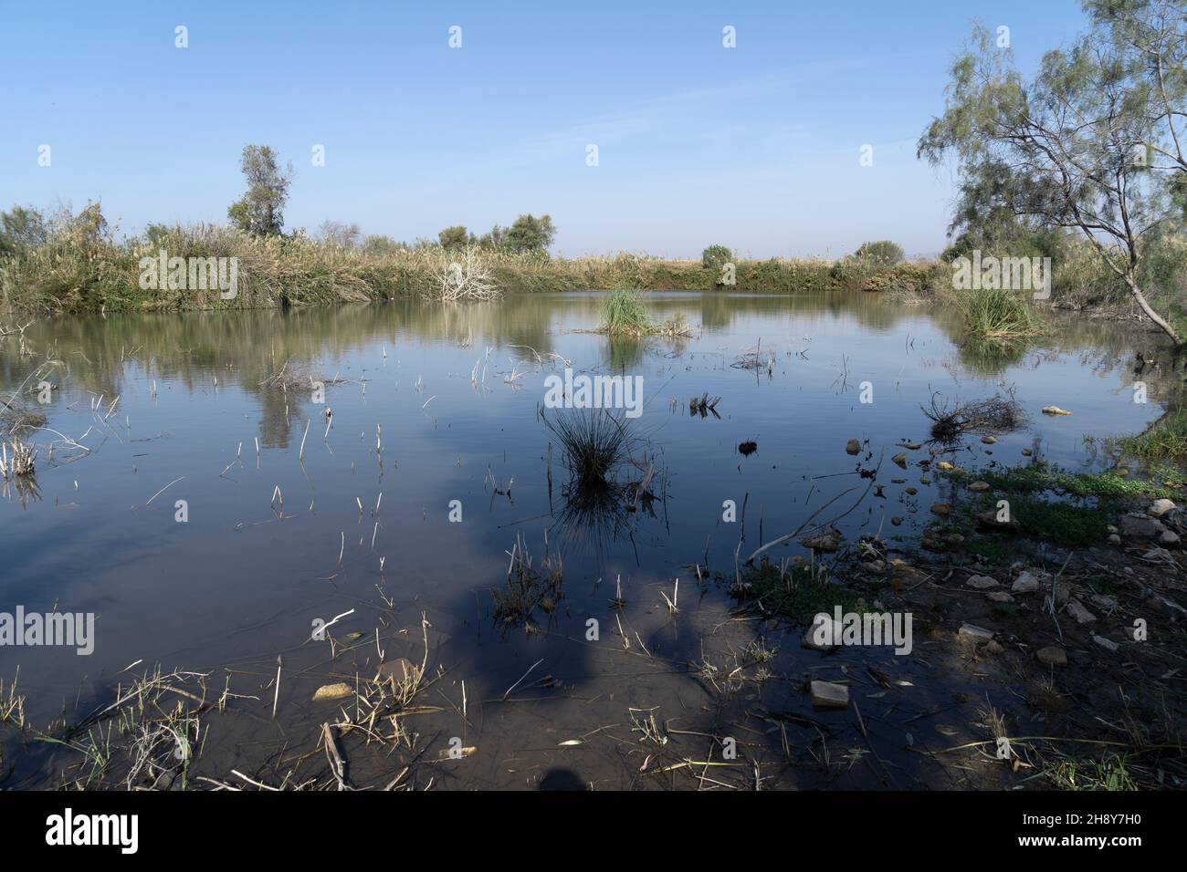 Tel Afek, riserva naturale in Israele Foto Stock