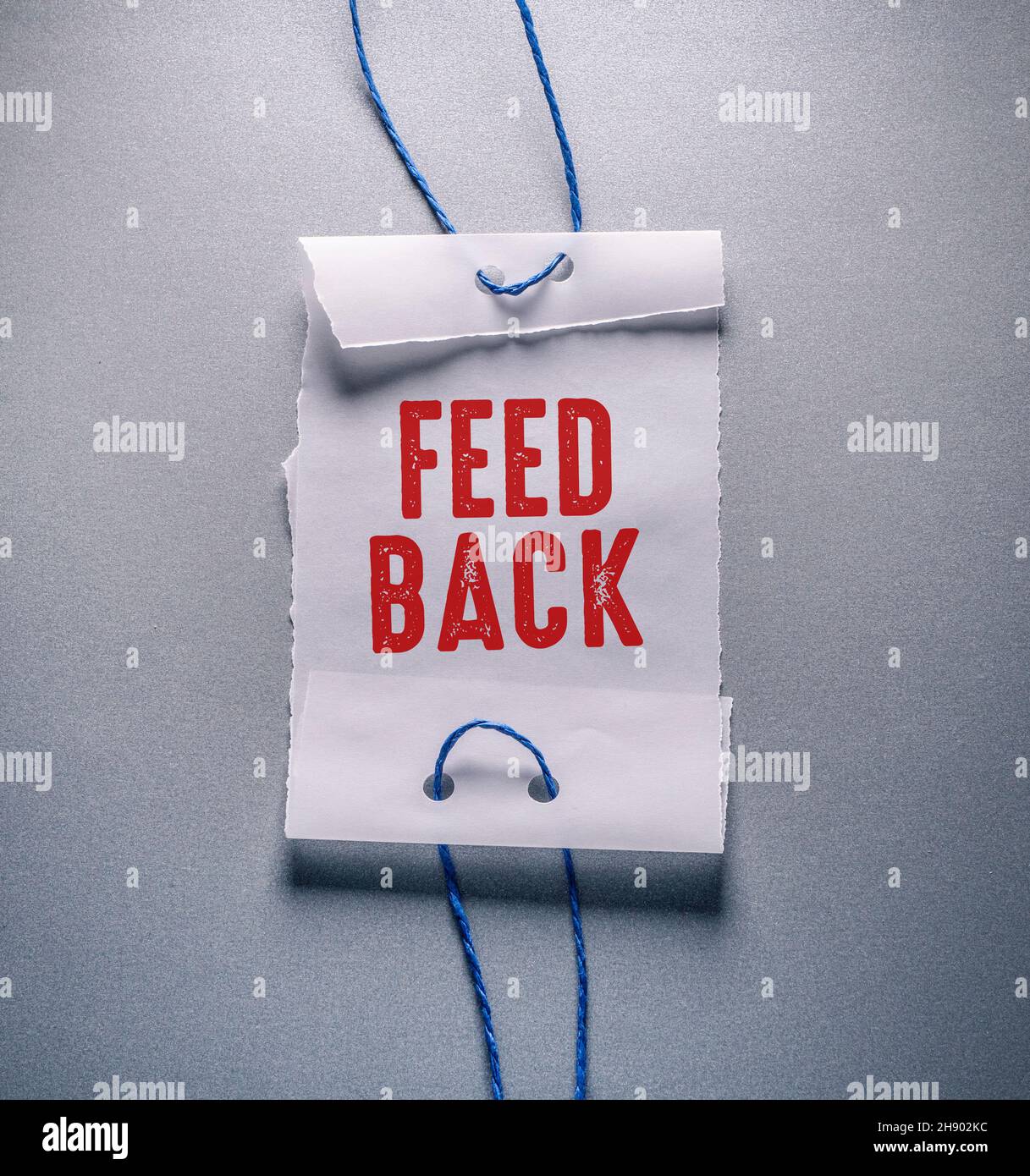 Primo piano di Feed Back Word , idea di concetto aziendale Foto Stock