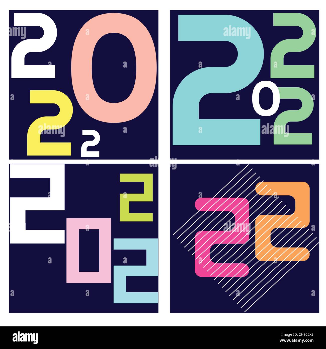 Modello vettoriale felice anno nuovo. Illustrazione Vettoriale