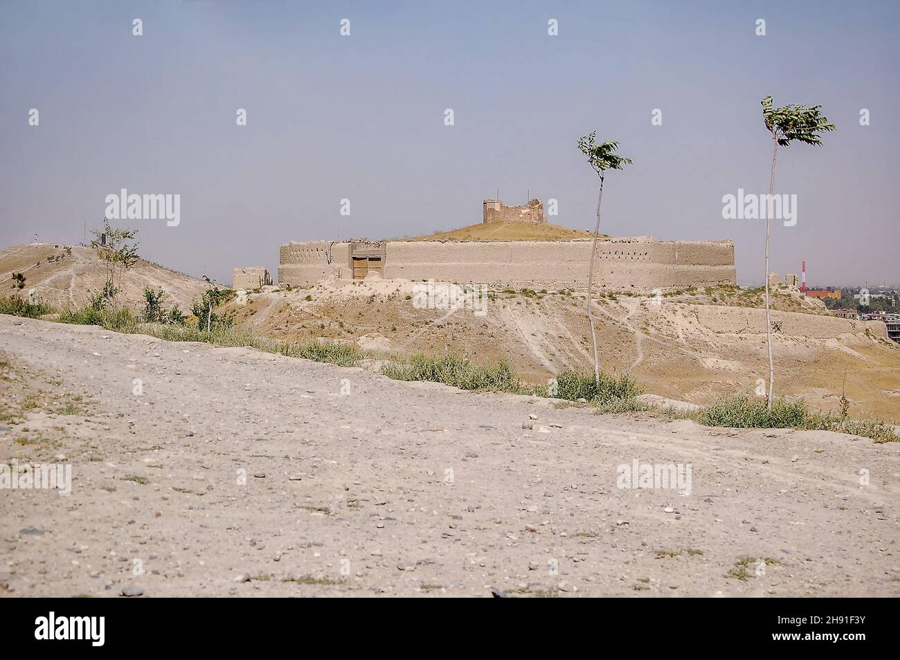 Una vecchia fortezza nel capitale dell Afghanistan Kabul costruito su una collina Foto Stock