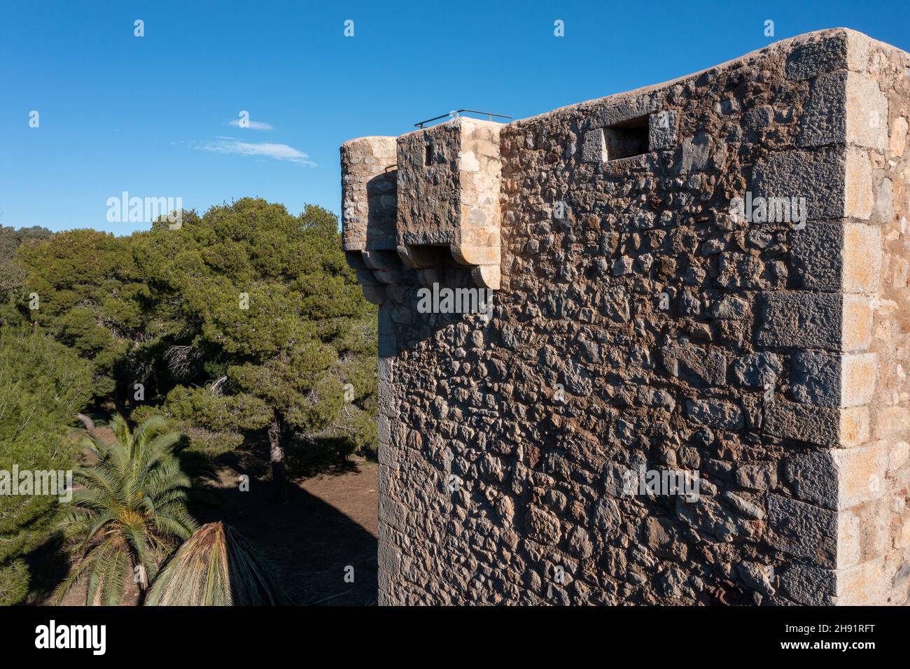 Rovine della Torre la SAL - Torre la SAL, Ribera de Cabanes, Spagna Foto Stock