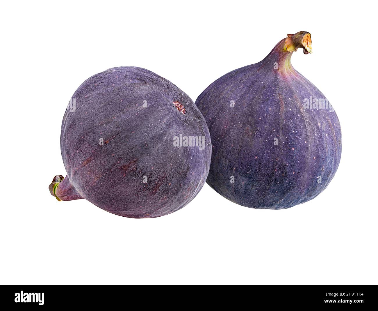 Fichi isolati su sfondo bianco. Foto Stock