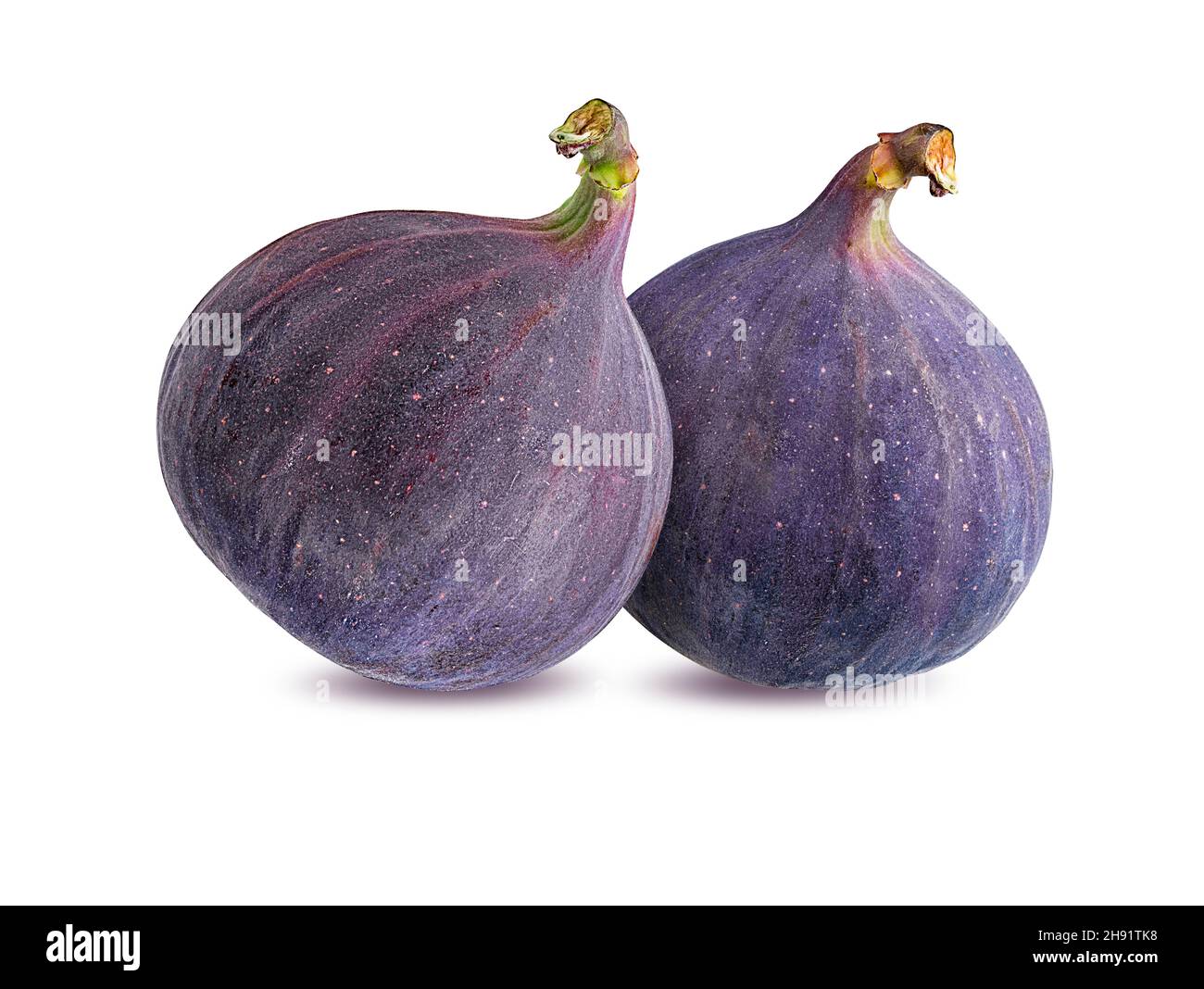 Fichi isolati su sfondo bianco. Foto Stock