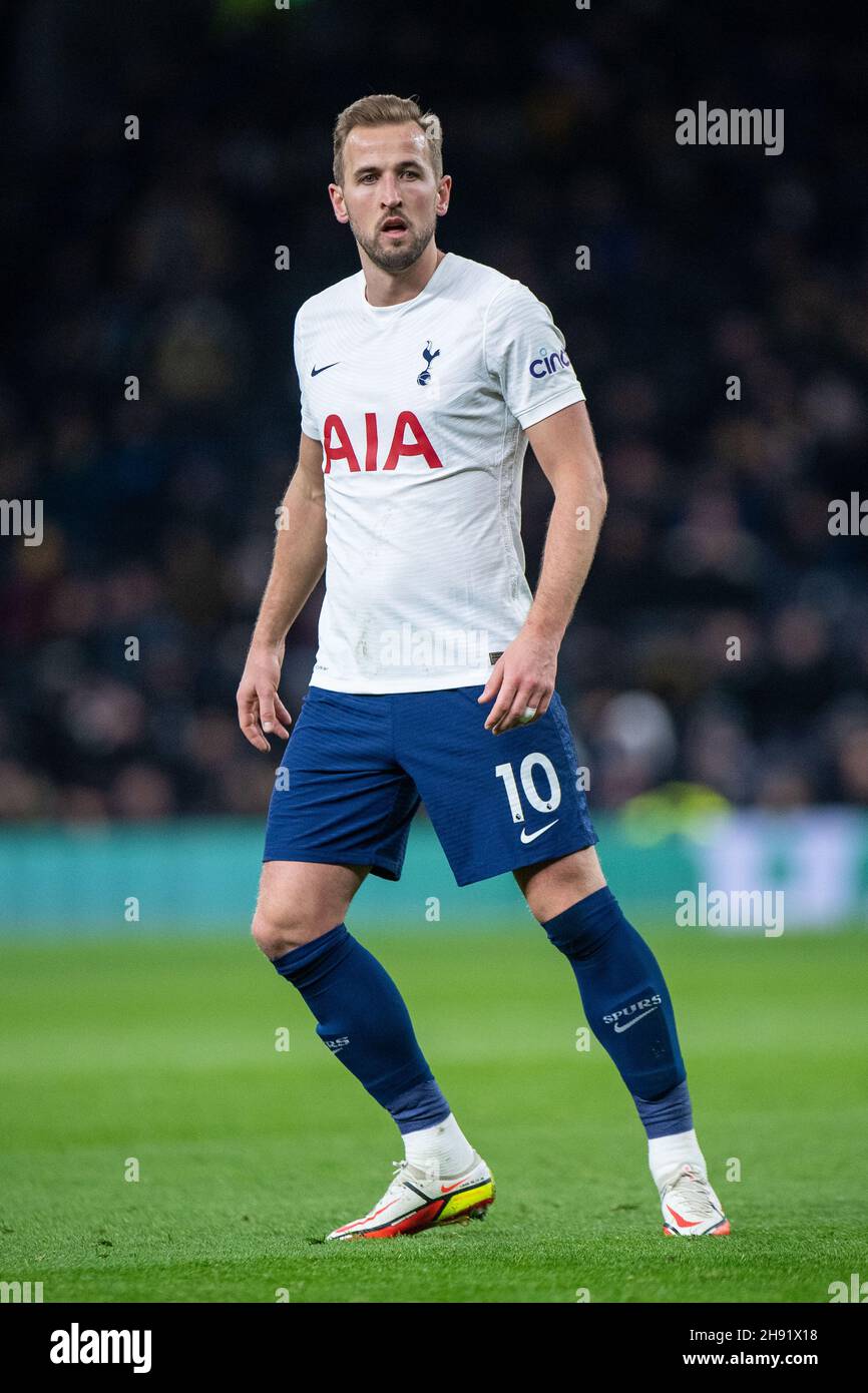 LONDRA, INGHILTERRA - DICEMBRE 02: Harry Kane durante la partita della Premier League tra Tottenham Hotspur e Brentford al Tottenham Hotspur Stadium on De Foto Stock
