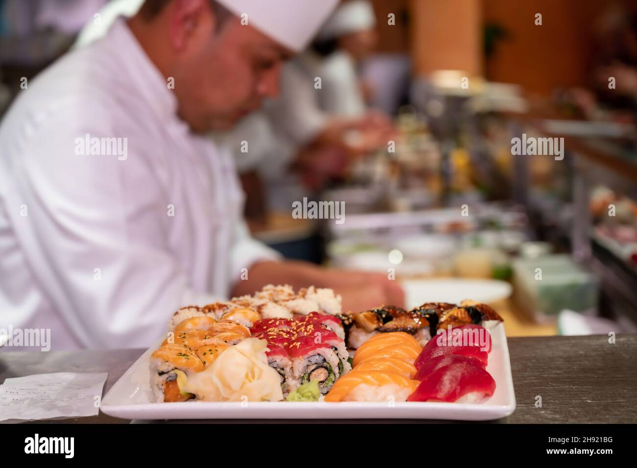 Chef Nobu Matsuhisa Foto Stock