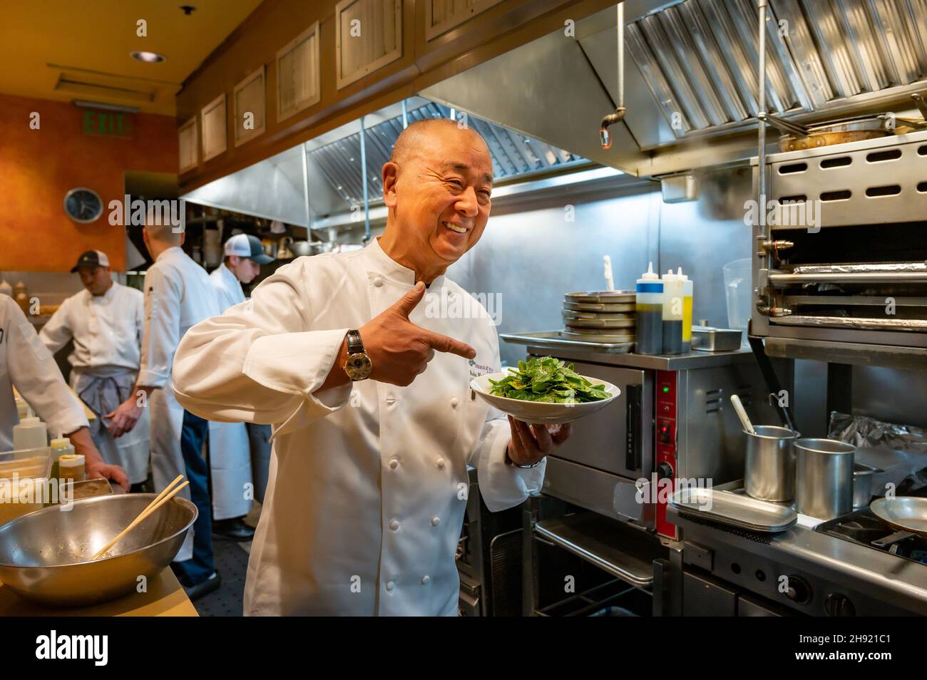 Chef Nobu Matsuhisa Foto Stock