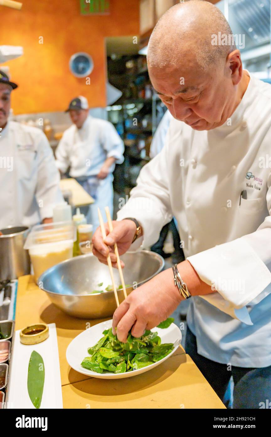 Chef Nobu Matsuhisa Foto Stock