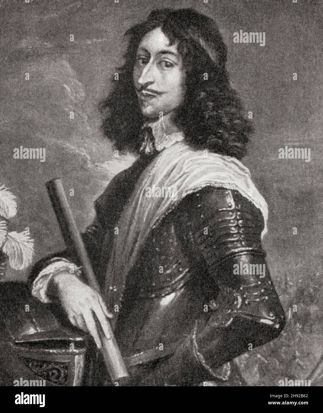 Louis de Borbone, Principe di Condé, 1621 –1686, alias il Grande Condé, 1621 – 1686. Francese generale. Foto Stock