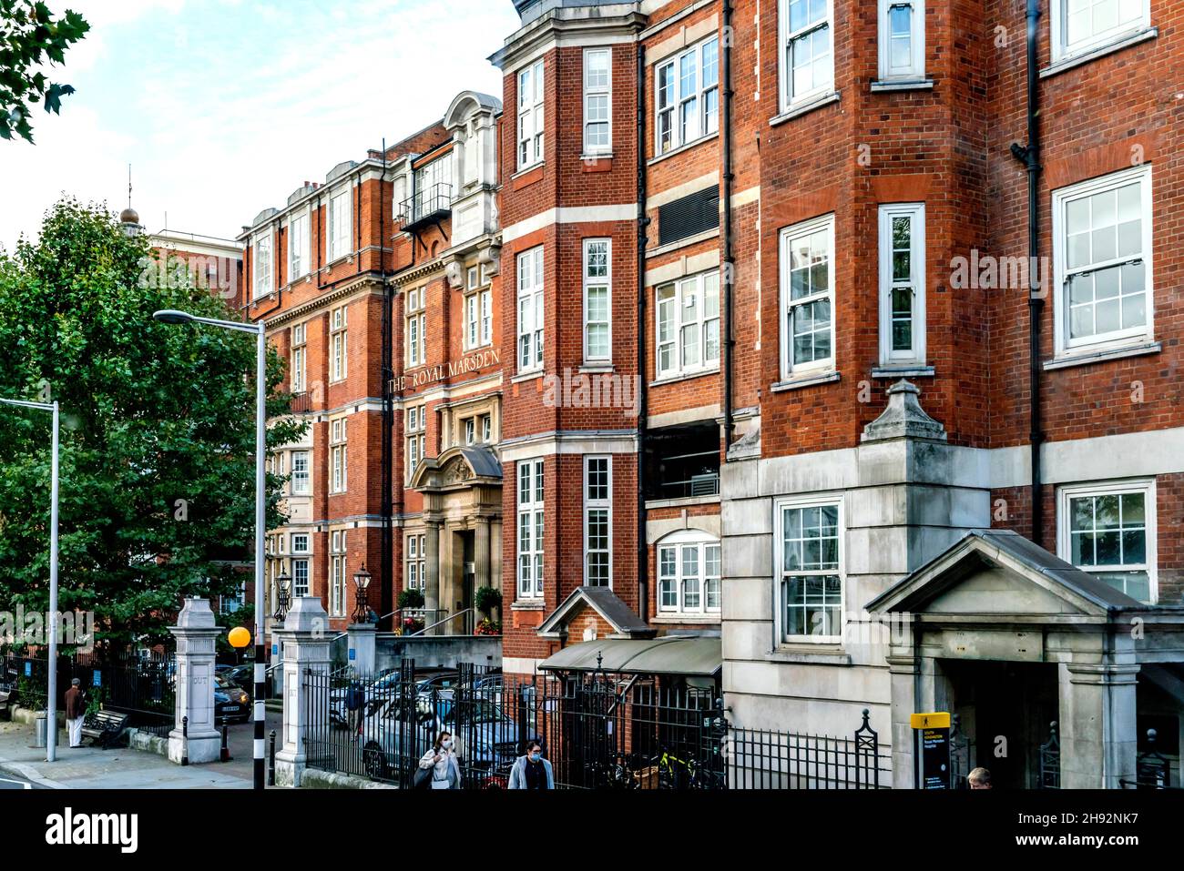 Royal Marsden Hospital, Fulham Road, Londra, Regno Unito. Foto Stock