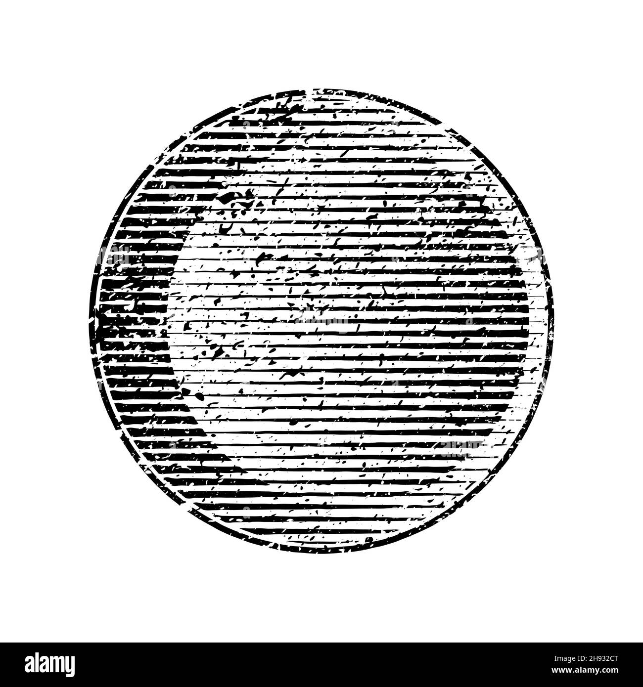 Timbro nero con linee di velocità. Timbro con linee di velocità. Modello di design del logo. Motivo grunge retrò. Elemento di design per banner, poster, effetto grungy Illustrazione Vettoriale