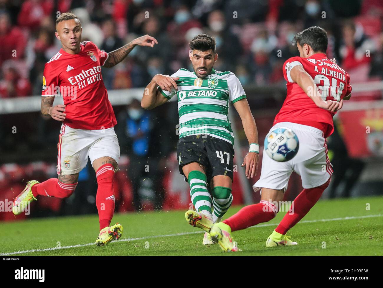 Lisbona, 03/12/2021 Sport Lisboa e Benfica ha ospitato stasera lo
