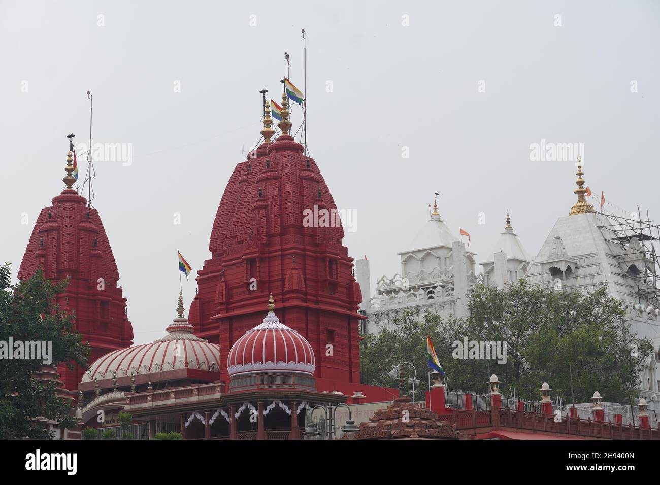 lal mandir a new delhi chandni chowk Foto Stock