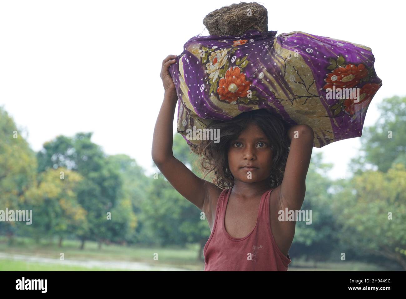 i bambini poveri in india immagine Foto Stock