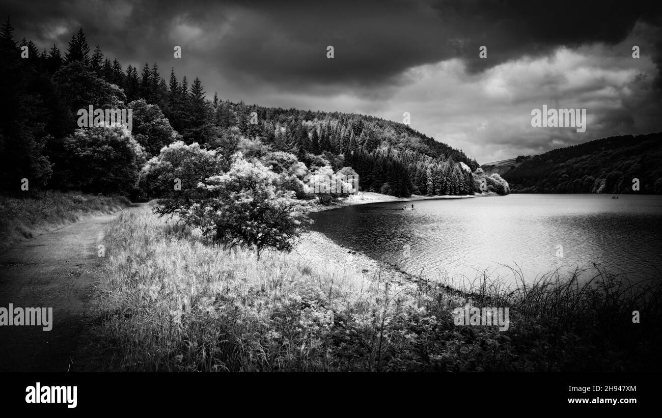 Ladybower Reservoir, Derbyshire Peak District Foto Stock