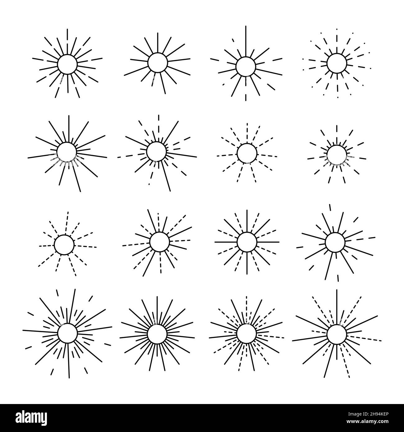 Contorno vettore fuochi d'artificio icona isolato su sfondo bianco. esp Illustrazione Vettoriale