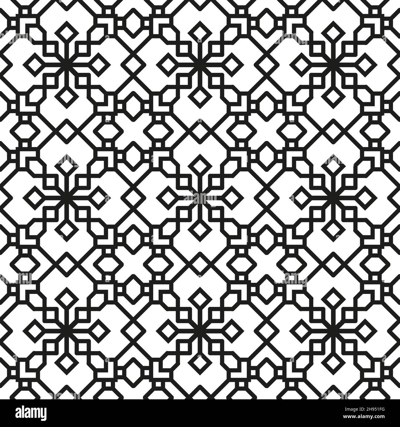 Pattern vettoriale senza giunture. Texture moderna ed elegante. Piastrelle geometriche ripetitive con elementi esagonali EPS Illustrazione Vettoriale