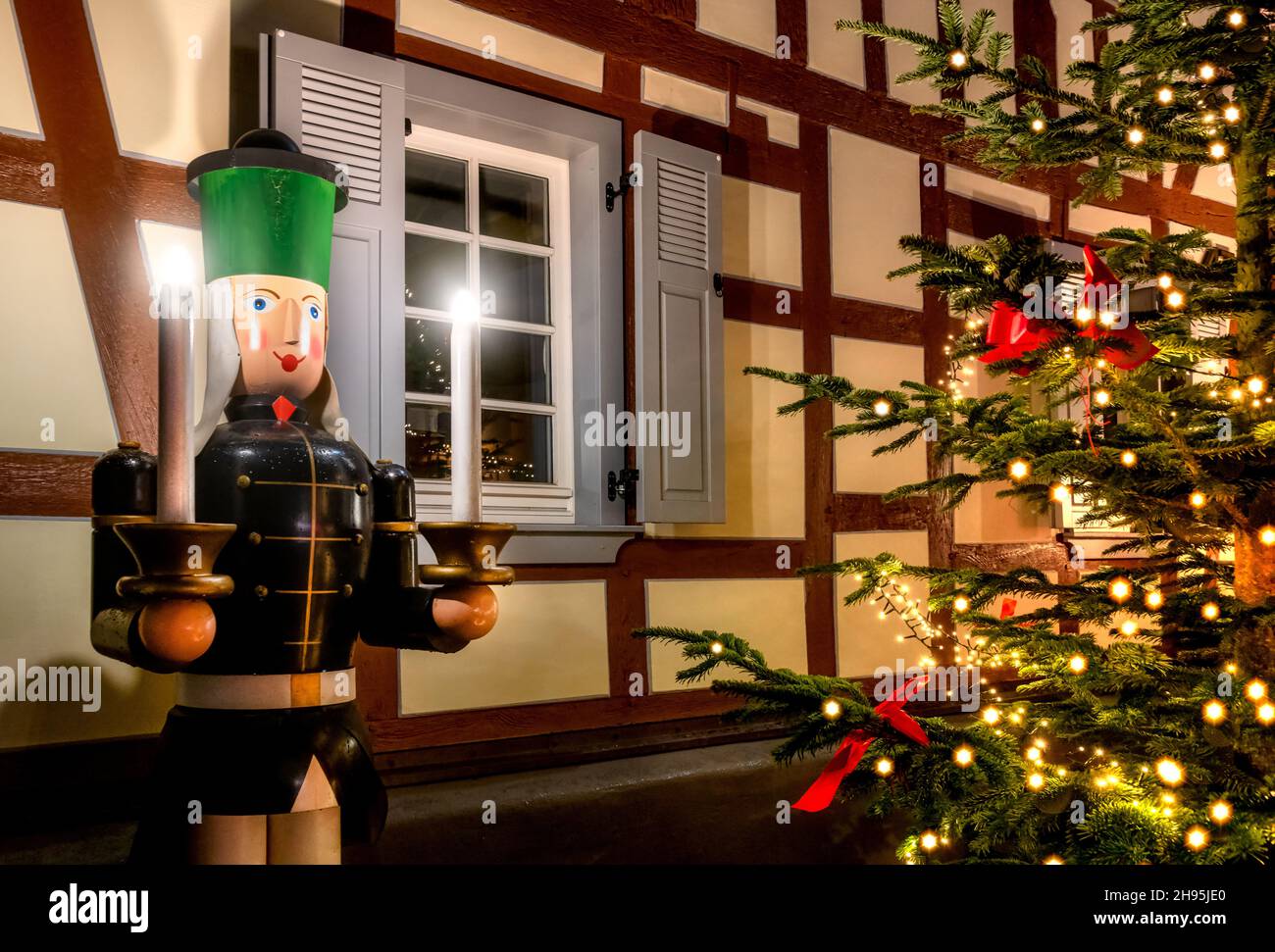 Pre-Natale a Waldbreitbach, Westerwald, Renania-Palatinato, Germania Foto Stock