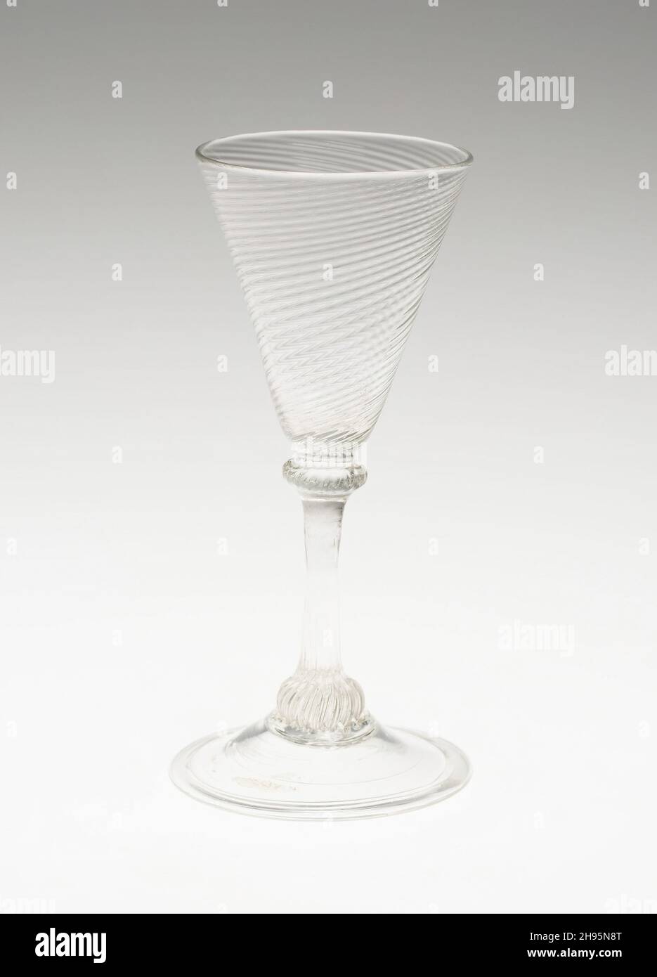 Bicchiere di vino, Europa, 1700/50. Foto Stock