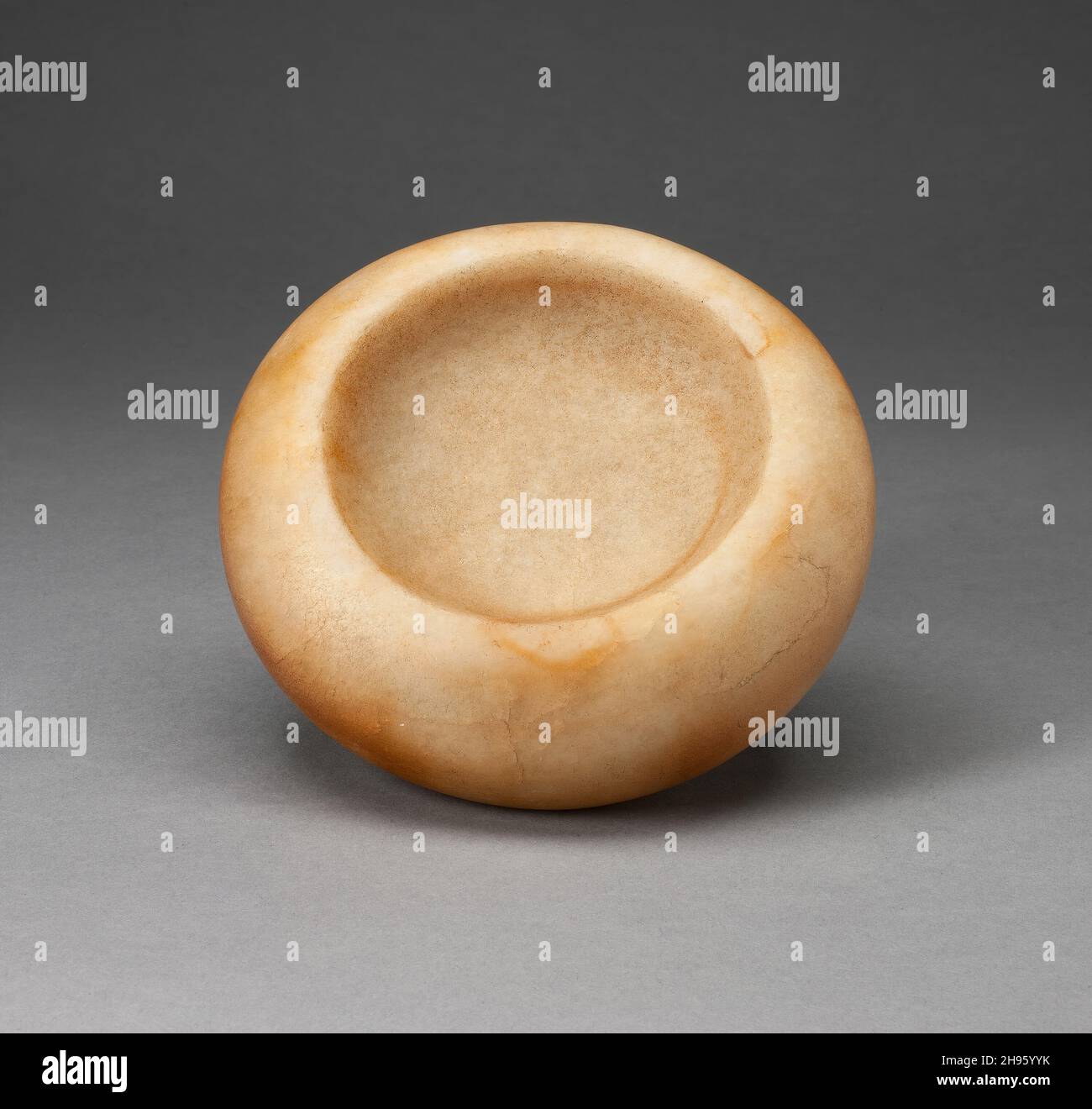 Chunkey Stone, A.D. 1200/1400. Pietra di caolino da un gioco che ha originato c. 600 D.C. Mississippi, secondo quanto riferito, il fiume Kaskaskia, Randolph County, Illinois. Foto Stock