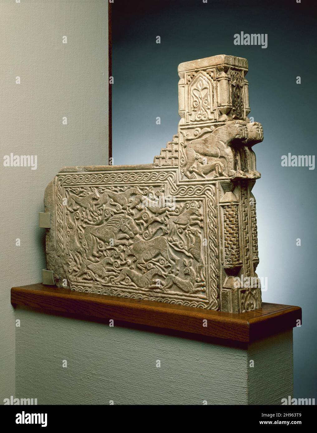 Frammento architettonico, dinastia Ilkhanid (1256-1353), 13 ° secolo. Foto Stock