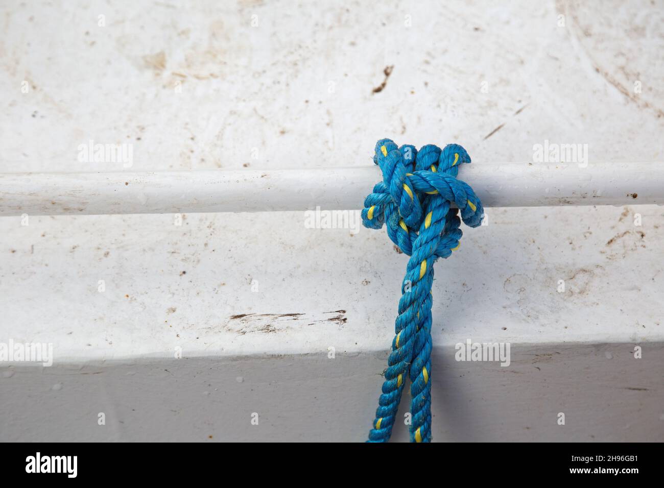 Foto astratta della corda di nylon Foto Stock