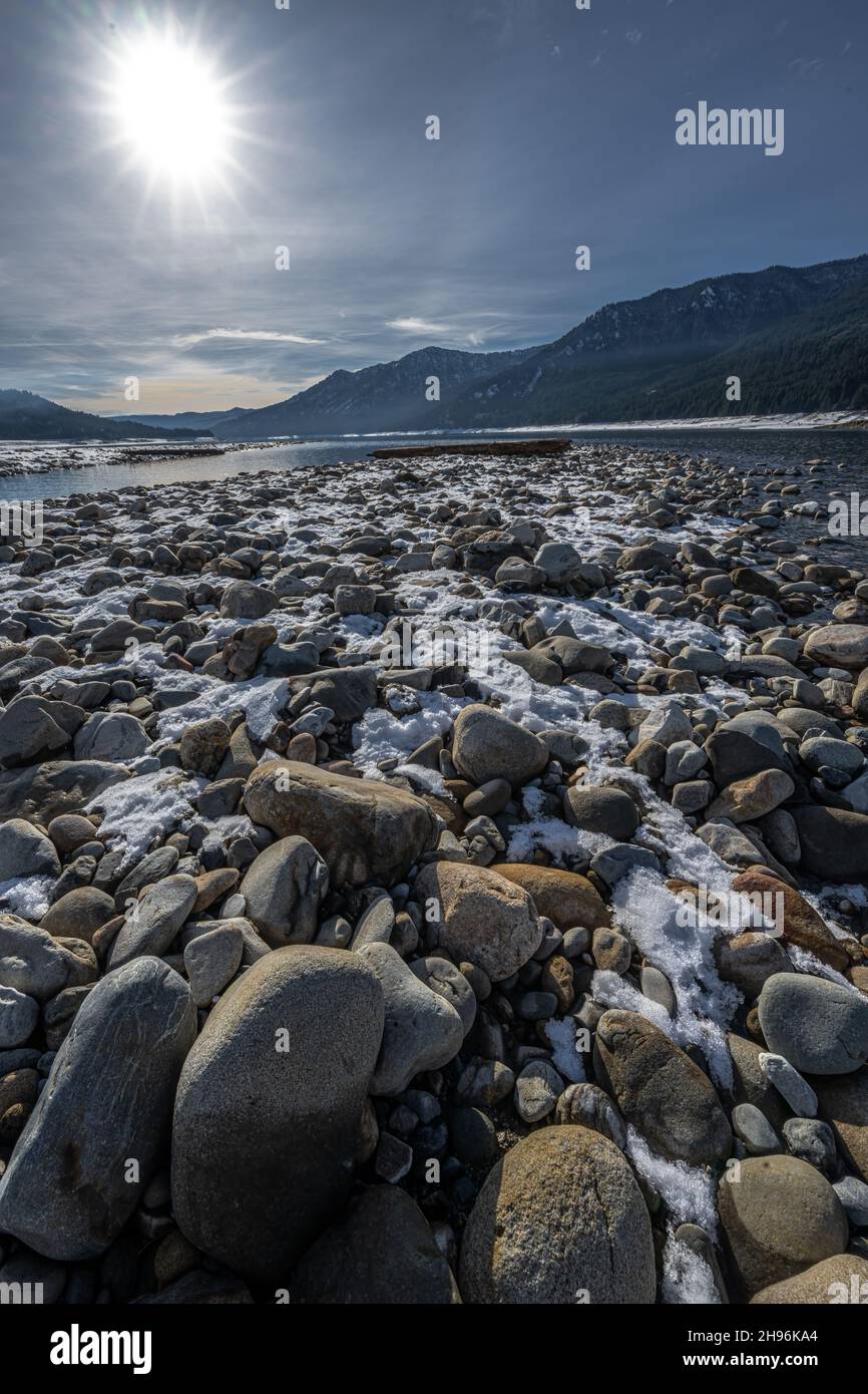 Lago CLE Elum nello stato di Washington Foto Stock