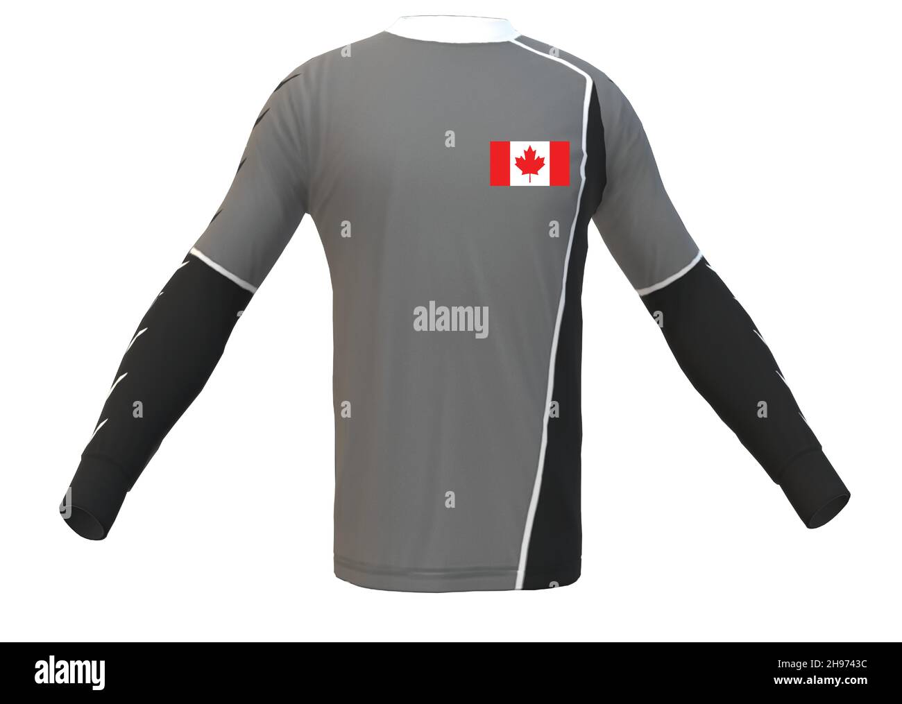 Maglia sportiva Bandiera Nazionale del Canada Illustrazione Vettoriale