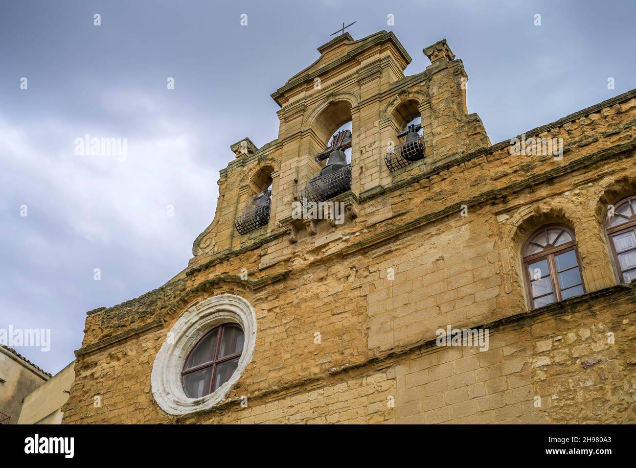 Außenansicht, Portal, Zisterzienserkloster 'Monache cistercensi santo spirito', Agrigent, Sizilien, Italien Foto Stock