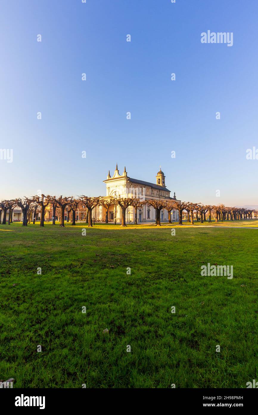 Stezzano, Bergamo, Lombardia, Italia: Antico Santuario della Madonna dei campi Foto Stock