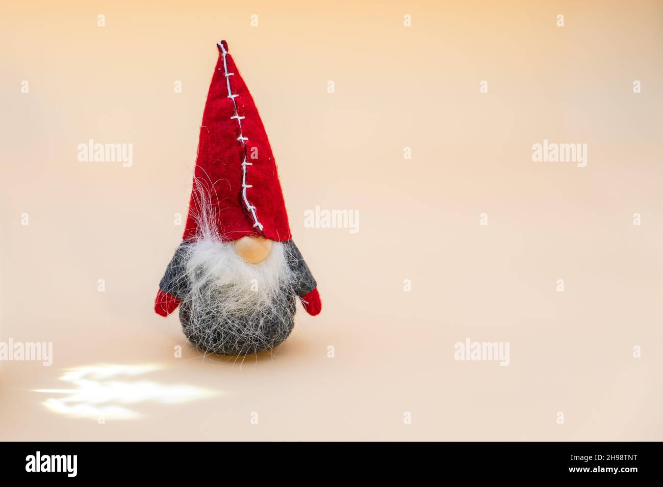 Divertente carta di Natale con spazio per il tuo testo e la creatività fatta in casa Foto Stock