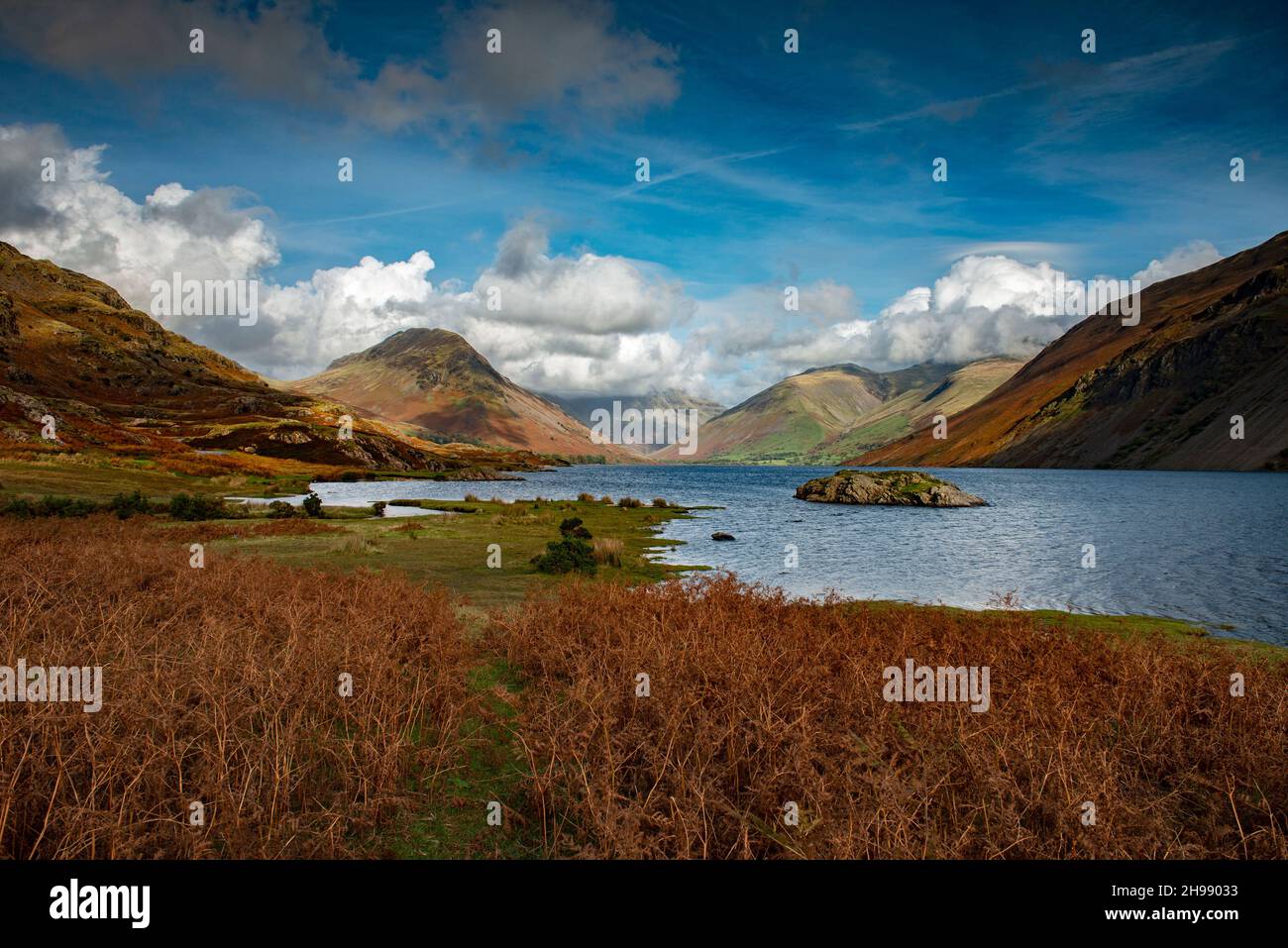 Wast Water, Wasdale, Lake District National Park, Cumbria, Inghilterra. Regno Unito Foto Stock