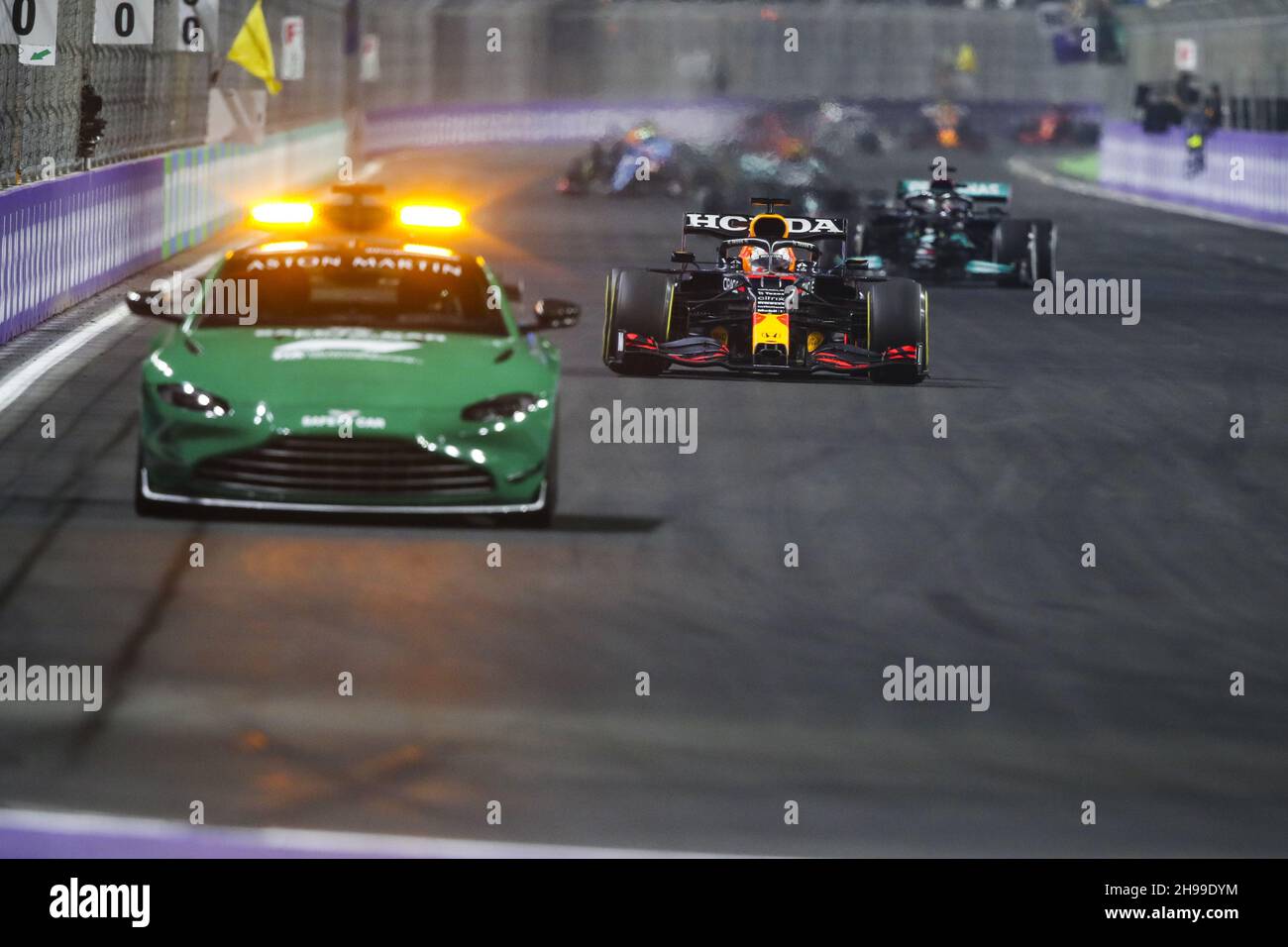 Durante il Gran Premio Saudi Arabian di Formula 1 2021, 21esimo round del Campionato del mondo FIA di Formula uno 2021 dal 3 al 5 dicembre 2021 sul circuito di Jeddah Corniche, a Jeddah, Arabia Saudita - Foto: Florent Gooden/DPPI/LiveMedia Foto Stock