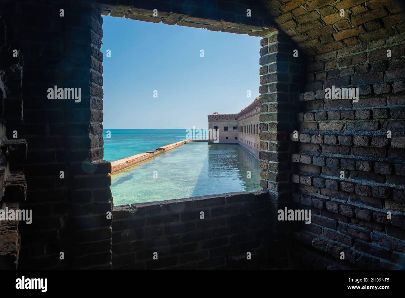 Casemate. Dry Tortugas National Park, nei pressi di Key West, Florida, USA. Foto Stock