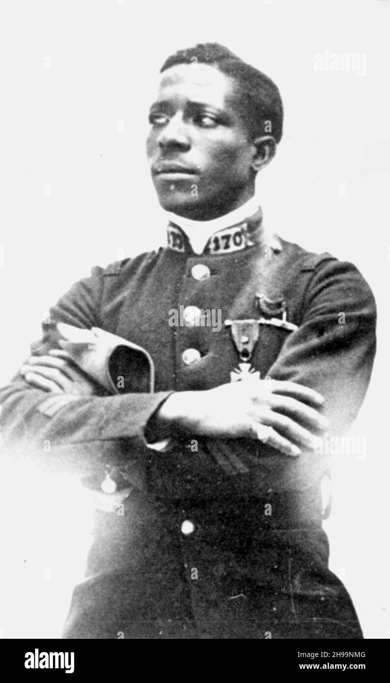 Eugene Jacques Bullard - primo pilota di combattimento africano americano Foto Stock
