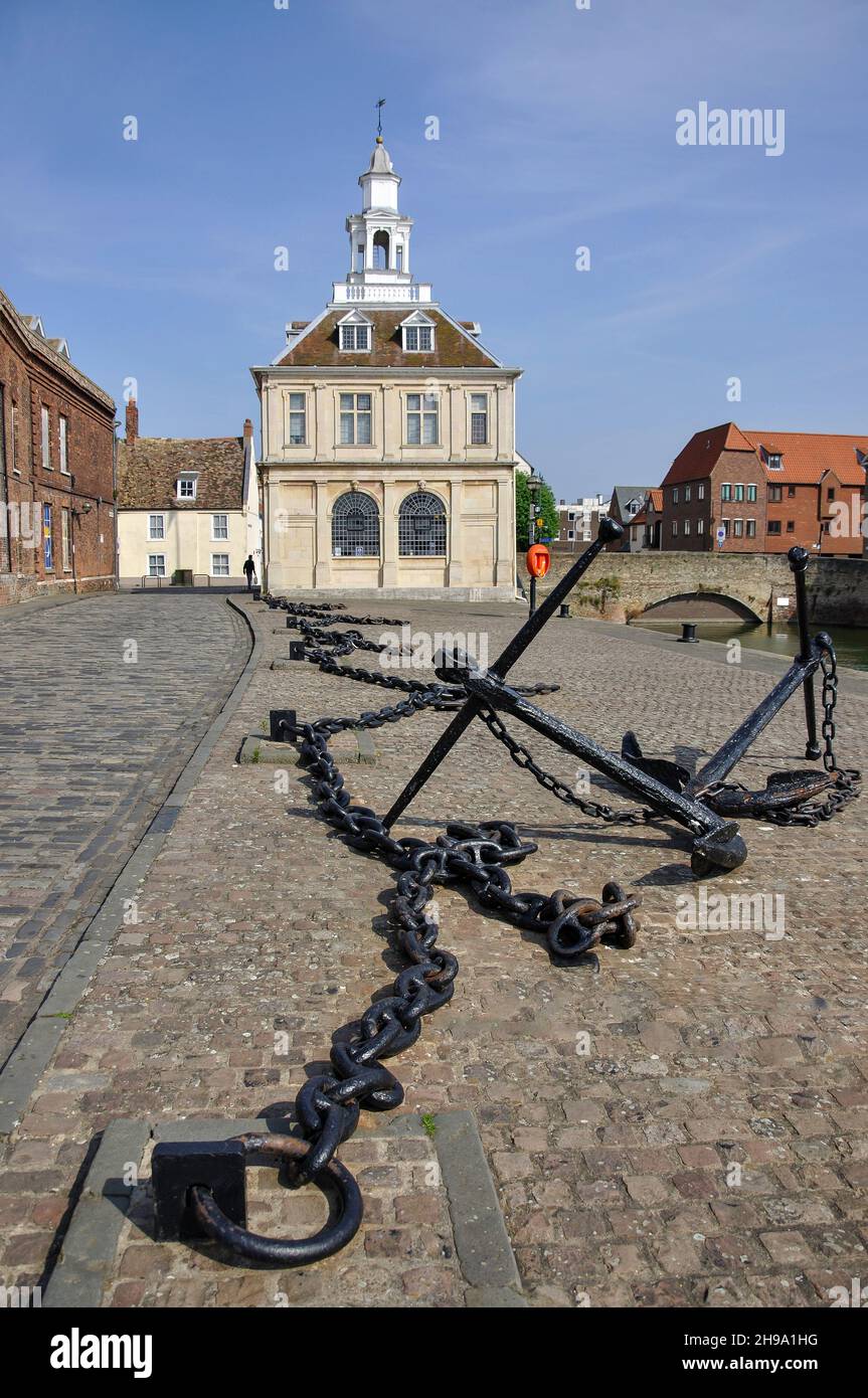 Il Custom House, Hereford Quay, King's Lynn, Norfolk, Inghilterra, Regno Unito Foto Stock