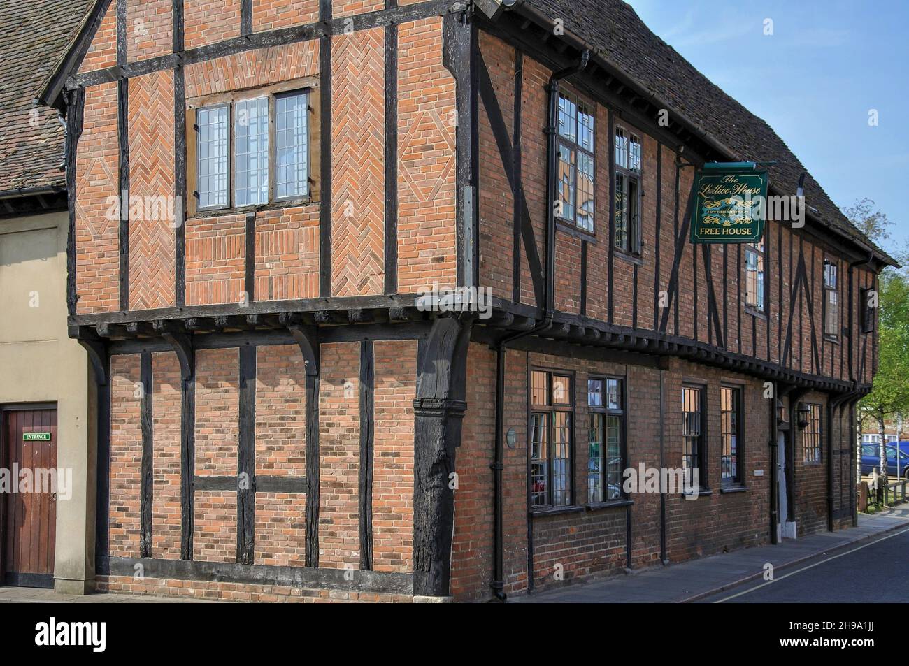 J.D..Wetherspoon's The lattice House 15th Century Inn, Chapel Street, King's Lynn, Norfolk, Inghilterra, Regno Unito Foto Stock