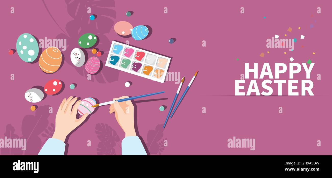 Illustrazione dello spazio di lavoro sulla scrivania. Vista dall'alto sul tavolo. Illustrazione Vettoriale