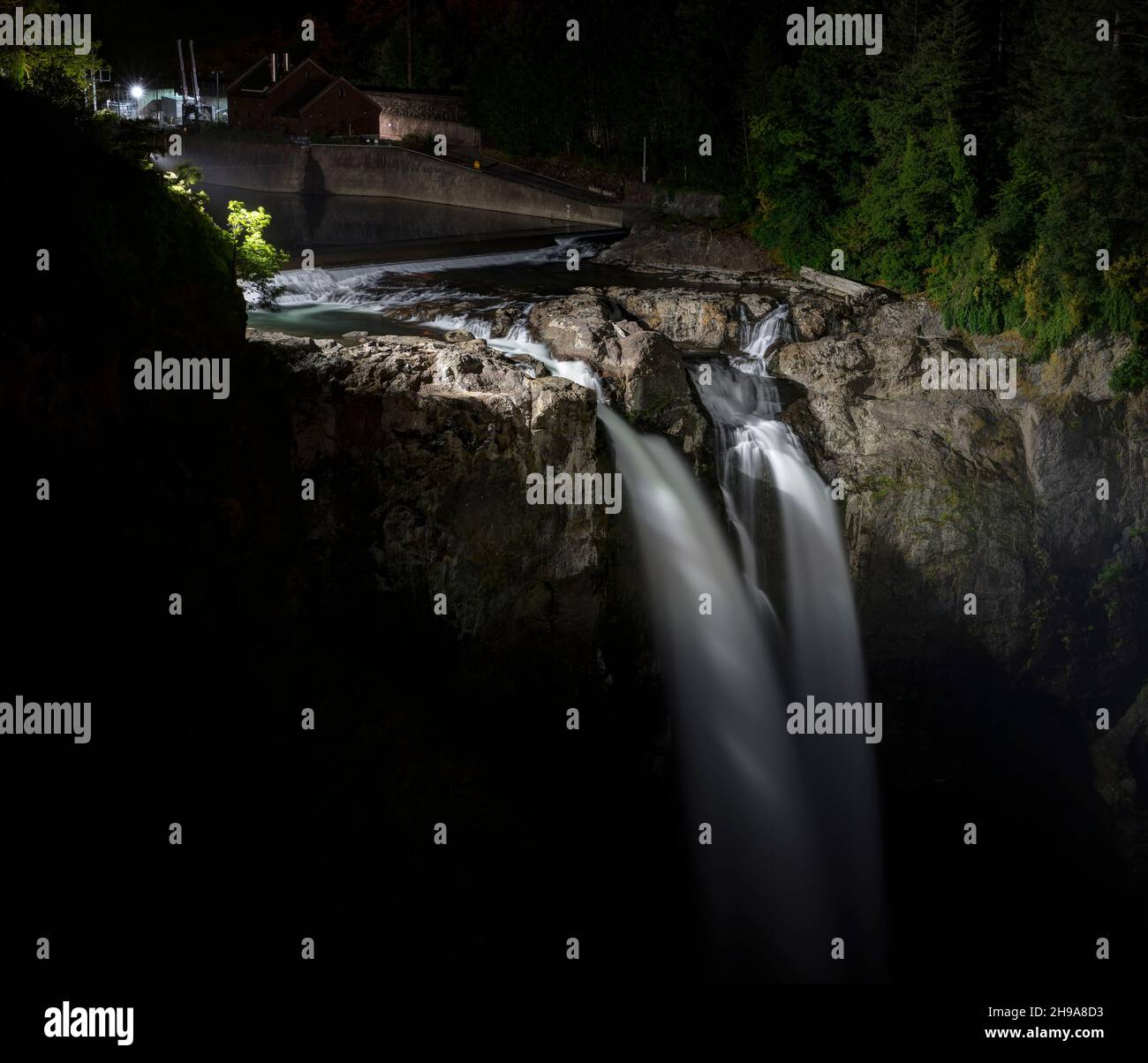 Snoqualmie Falls, nello Stato di Washington, USA Foto Stock