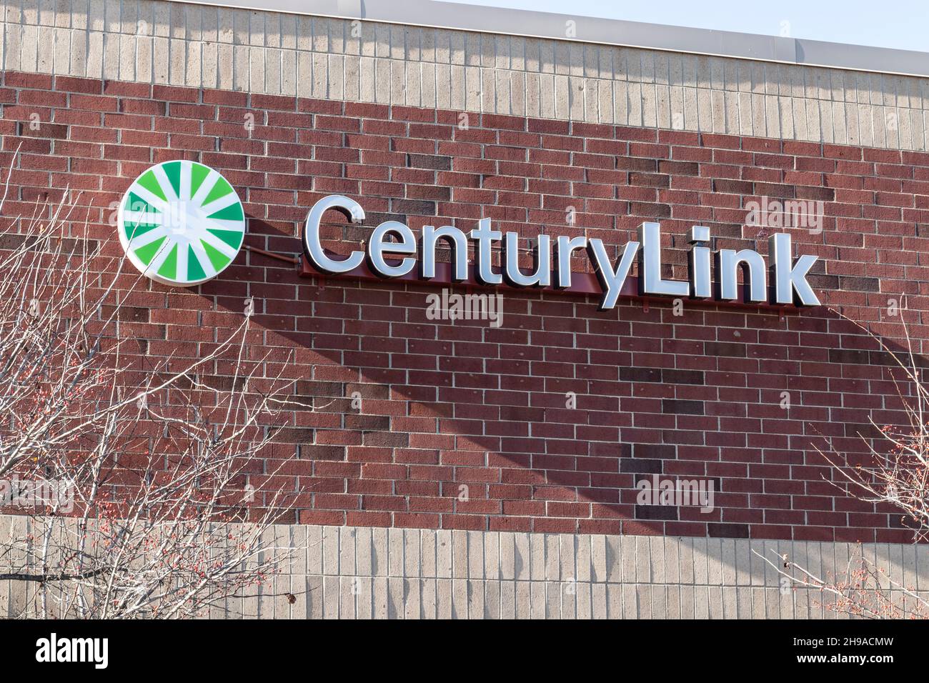 West Chester - circa Dicembre 2021: Ufficio vendite CenturyLink. CenturyLink fa ora parte di Lumen Technologies. Foto Stock