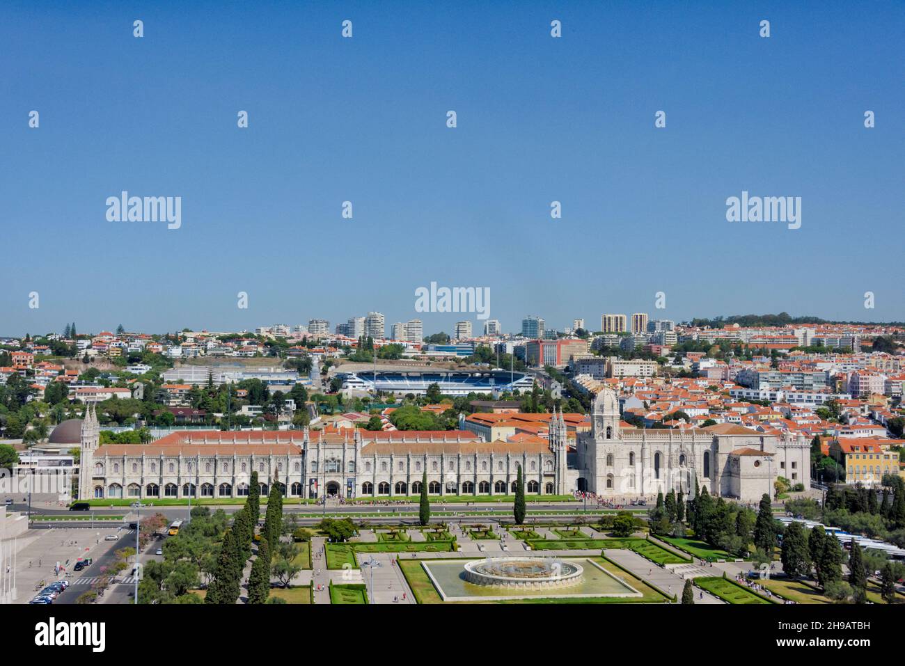 Monastero di Jeronimos, patrimonio dell'umanità dell'UNESCO, Lisbona, Portogallo Foto Stock