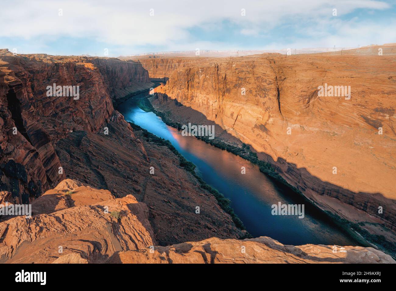 Glen Canyon e il fiume Colorado, il punto panoramico di Glen Canyon Foto Stock