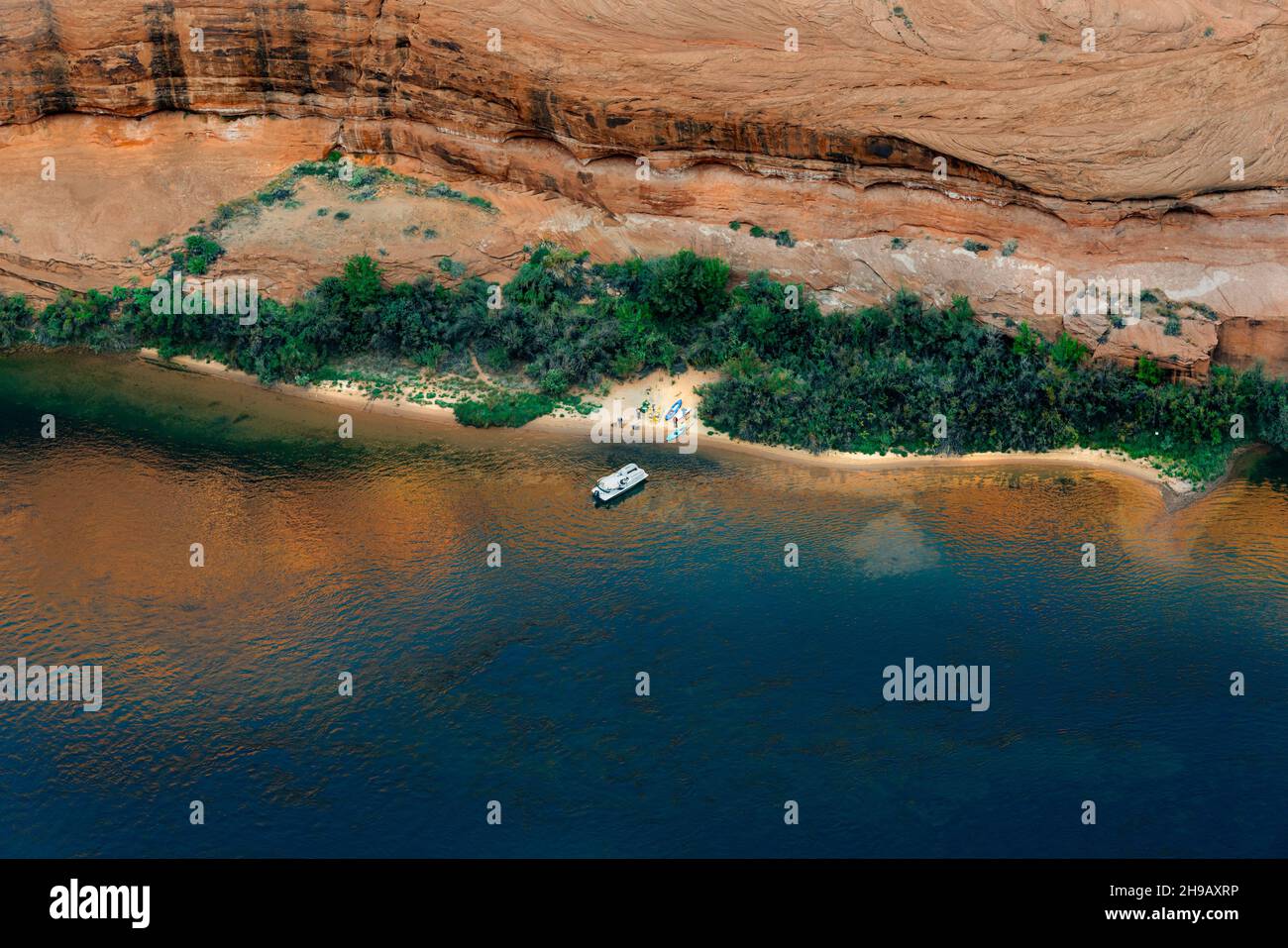 Glen Canyon e il fiume Colorado, il punto panoramico di Glen Canyon Foto Stock